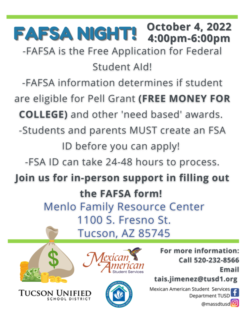 FAFSA NIGHT October 4, 2022 4 to 6 pm